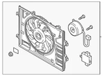 Genuine Mazda Engine Cooling Fan Assembly P51N-15-025. Fixed Price $593.00.