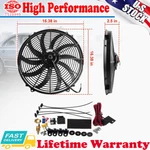 16" Universal Slim Fan 3500FCM Push Pull Electric Radiator Cooling 12V Mount Set. Fixed Price $62.99.