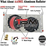Aluminum Radiator Shroud+fan Fit 99-13 Chevy Silverado 1500 Gmc Yukon Hummer Us. Fixed Price $229.00.