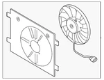 Genuine Volkswagen Engine Cooling Fan Assembly 1EA-121-203-C. Fixed Price $266.97.