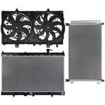 For 2014 2015-2018 Nissan 2.5L L4 Aluminum Radiator Condenser & Cooling Fan Kit. Fixed Price $208.78.