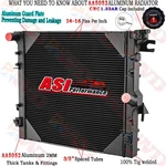 Asi Aluminum Row Radiator For Jeep Wrangler Jk 3.6L 3.8L V6 07-2018. Fixed Price $179.00.