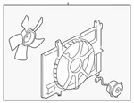 Genuine Nissan Engine Cooling Fan Assembly 21481-1FC5A. Fixed Price $306.62.