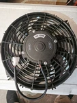 Pair Of 12" Electric Radiator Fans Cold Case 12V. Fixed Price $45.00.