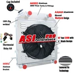 Asi Row Aluminum Radiator Shroud Fan Fit 1939-40 Ford Deluxe Pickup Truck V8.. Fixed Price $259.00.