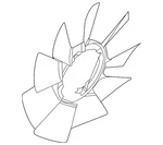 Genuine Ford Fan Blade BC3Z-8600-B. Fixed Price $120.19.