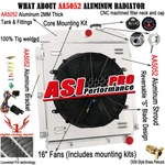 Asi Row Radiator+shroud Fan For 1947-1954 1950 Chevy 3100/3600/3800/3900 Truck. Fixed Price $309.00.