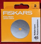 Fiskars Straight Rotary Blade Multiple Layer 45MM 2 Pack - New Free Shipping. Fixed Price $10.50.