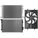 Electric Radiator Condenser Cooling Fan Kit Fits Volkswagen Golf 2015-2018. Fixed Price $187.99.