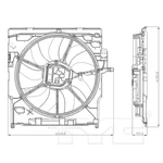 Radiator & Condenser Cooling Fan For 14-18 Bmw X5 BM3115129 17 42 634 471. Fixed Price $291.00.