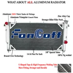 Aluminum 3-ROW Radiator Fit Dodge Ram 2500 3500 5.9L Turbo Diesel Cummins 94-02. Fixed Price $199.00.
