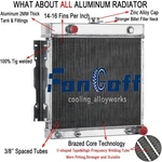 3 Core Radiator Fit 1972-1979 Dodge D100 W150/RAMCHARGER Plymouth PB100 PB200 V8. Fixed Price $144.95.