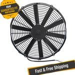 Spal 30100401 16" Low Profile Pusher Electric Fan With Straight Blades. Fixed Price $104.66.