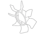 Genuine Nissan Fan Blade 21060-EA200. Fixed Price $127.15.