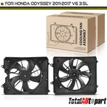 2X Radiator Cooling Fan W/ Shroud Assembly For Honda Odyssey 11-17 Left & Right. Fixed Price $126.18.