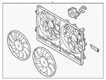 Genuine Mitsubishi Engine Cooling Fan Assembly 1355A530. Fixed Price $936.47.