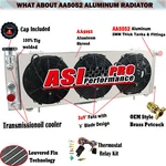 Asi 3 Rows Radiator+shroud Fan Fit 1991-2001 Jeep Comanche Cherokee Xj 2.5L 4.0L. Fixed Price $259.00.