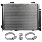 For 1998-2002 Mercedes-benz E320 Radiator With Universal Oil Hose Clamps Kit. Fixed Price $79.39.