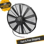 Spal 30102047 16.00" High Performance Pusher Fan With Straight Blades, 12V. Fixed Price $195.00.