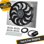 Derale 66821 High Output Single 17" Electric Rad Fan/aluminum Shroud Kit. Fixed Price $716.61.