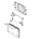 Genuine Mopar Radiator Cooling Fan Module 68665481AA. Fixed Price $336.38.