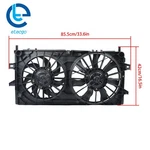 2006 2007 18-2011 For Chevrolet Impala 3.5L 3.9L Radiator Condenser Fan Assembly. Fixed Price $72.34.