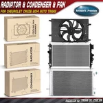 Radiator & Ac Condenser Cooling Fan Kit For Chevy Cruze 2014 Auto Trans.. Fixed Price $277.19.