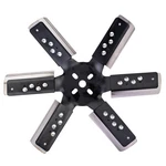 Derale 17615 15" Heavy Duty Stainless Steel Reverse Rotation Flex Fan Black Hub. Fixed Price $118.53.