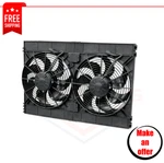 Spal 30102130 Dual 12" High Performance 3168CFM Curved Blade Electric Puller Fan. Fixed Price $509.80.