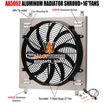 Aluminum Radiator Shroud Fan Fit 1966-1977 Ford Bronco Base 3.3L L6 5.0L V8. Fixed Price $99.00.