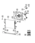 Genuine Mopar Radiator Cooling Fan Module 68249185AD. Fixed Price $326.06.