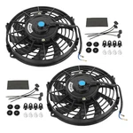 Pcs 9 Inch 12V Slim Fan Push Pull Electric Radiator Cooling Mount Kit. Fixed Price $43.97.