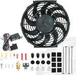Blackhorse-racing 12" Universal Electric Radiator Cooling Fans + Thermostat Rela. Fixed Price $53.99.