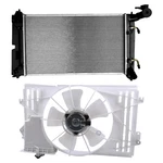 Cooling Fan & Radiator Kit Fit For Toyota Corolla Pontiac Vibe 2003 04-2008 1.8L. Fixed Price $111.66.