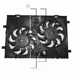 Dual Radiator And Condenser Fan Assembly Tyc 623030 Fits 07-09 Lincoln Mkz. Fixed Price $367.50.