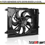 Radiator Fan Cooling Assy W/ Brushless Motor For Genesis G70 2019-2023 L4 2.0L. Fixed Price $265.99.