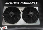 KKS1520 Radiator Shroud & 2X16" Fan For 88-00 Chevy Gmc C/k 1500 2500 3500 Truck. Fixed Price $209.00.