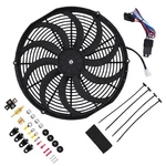 16" High Flow Fan For Universal Application 2250RPM Thermostat Kit Black. Fixed Price $32.62.