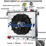 4 Row Radiator Shroud Fan Fit 2006-12 Gmc Canyon Chevy Colorado/ Hummer H3T. Fixed Price $268.99.