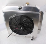 Luxerad Radiator With Fan Shroud For 1955-1959 Chevy Gmc Truck 3100 3600 3800. Fixed Price $224.00.