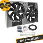 Derale 16838 High Output Dual 12'' Electric Rad Fan/aluminum Shroud Kit. Fixed Price $615.60.