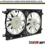 New Dual Radiator Fan Assembly W/brushless Motor For Lexus UX250H 2019-2023 2.0L. Fixed Price $289.99.