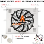 New Aluminum Shroud+fan 2005-14 2009 Ford Mustang 3.7L 4.0L 4.6L 5.0L V8.. Fixed Price $109.00.