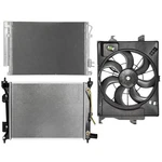 Radiator Condenser Cooling Fan Kit For Kia Rio 12-17 Hyundai Accent 12-13 1.6L. Fixed Price $126.98.