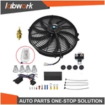 Labwork 16" Universal Slim Fan Push Pull Electric Radiator Cooling 12V Mount Kit. Fixed Price $37.79.