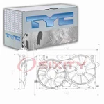 Tyc Dual Radiator & Condenser Fan Assembly For 2014-2020 Chevrolet Impala Nw. Fixed Price $190.76.