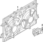 Genuine Nissan Engine Cooling Fan Assembly 21481-7LF0A. Fixed Price $317.18.