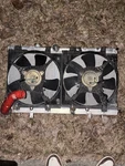 Subaru Aluminum Aftermarket Radiator With Fans Impreza Wrx Sti. Fixed Price $225.00.