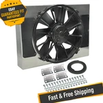 Derale 16814 High Output Single 12'' Electric Rad Fan/aluminum Shroud Kit. Fixed Price $419.72.