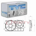 Tyc Dual Radiator & Condenser Fan Assembly 2010-2013 Ford Transit Wv. Fixed Price $195.65.